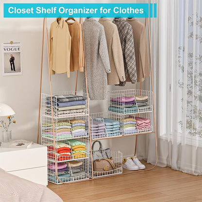 Hongtamoya 4-Tier Closet Organizers and Storage Basket - Image 6