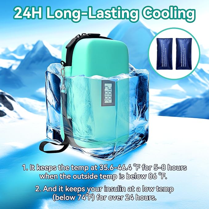 Insulin Cooler Travel Case, TSA Approved Medication Diabetic Cooler Organizer - Image 4