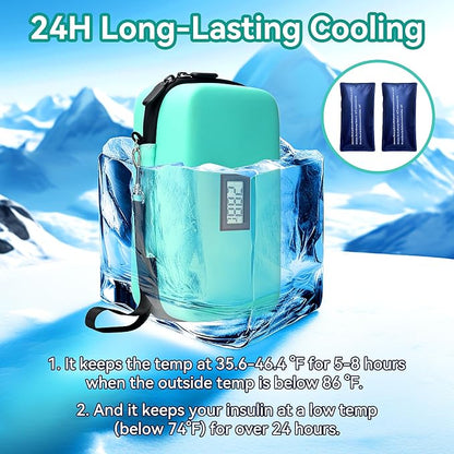Insulin Cooler Travel Case, TSA Approved Medication Diabetic Cooler Organizer - Image 4