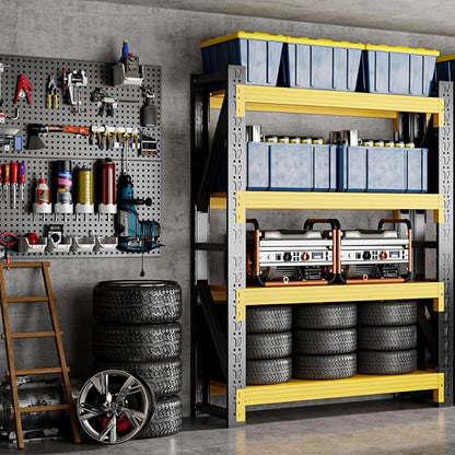 42" W Garage Shelving, 4-Tier Heavy Duty Storage Shelves Unit by Unknown