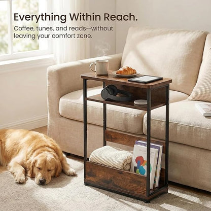 Narrow Side Table, 3-Tier Slim End Table - Image 9
