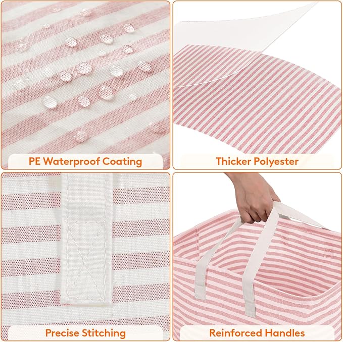 Lifewit 2 Pack Laundry Basket 80L Each, Collapsible Clothes Hamper - Image 6