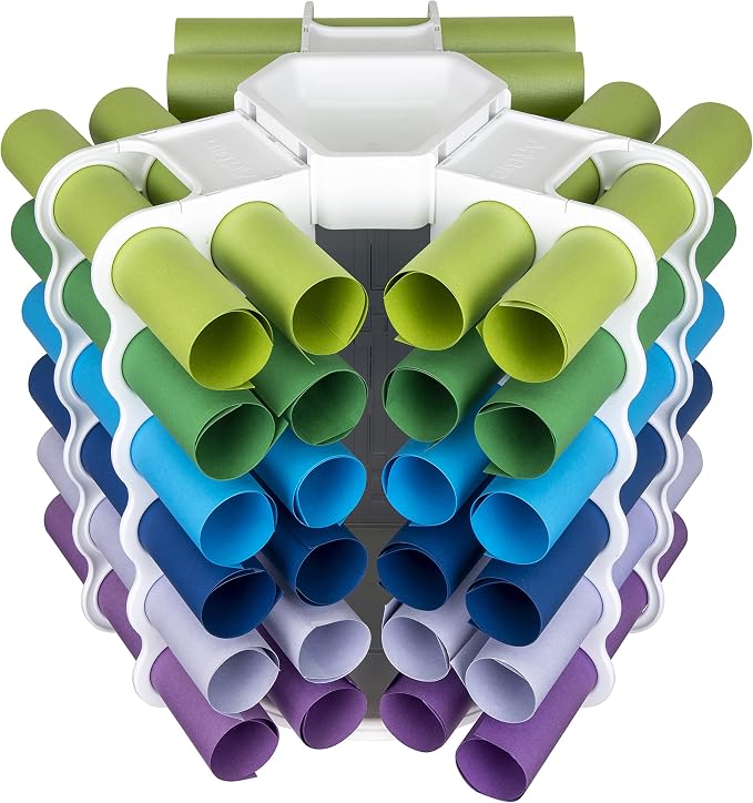 ArtBin 6867AG Rotating Vinyl Storage Tower, Vinyl Sheet Organizer Stores Up to - Image 5