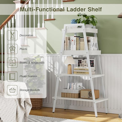 VECELO Ladder Shelf, 4-Tier Bookshelf - Image 6