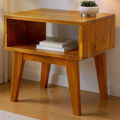 Acacia Serena Nightstand Solid Wood Nightstand by AACACIAFURNITURE