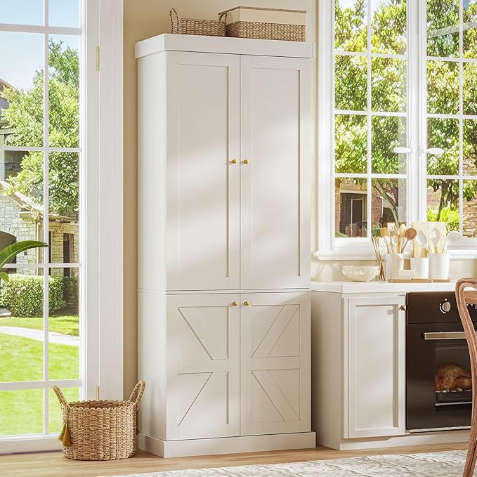 ivaniti 70.8" Tall Farmhouse Bookshelf - Image 3
