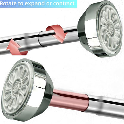 Telescopic clothes rod, adjustable clothesline rod, shower curtain rod - Image 6