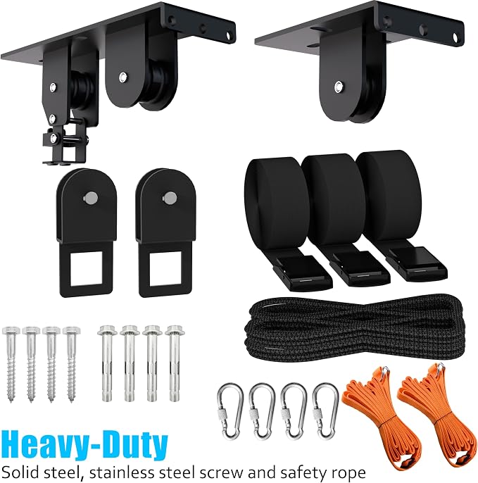 Ceiling Ladder Hoist, Heavy Duty Pulley System - Image 8