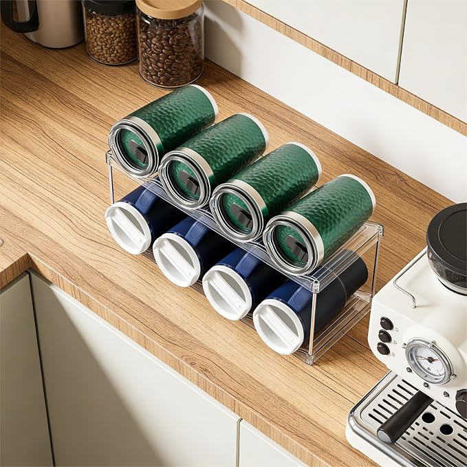 Yieach 2 Pack 2 Tier Waterbottle Organizer - Image 6