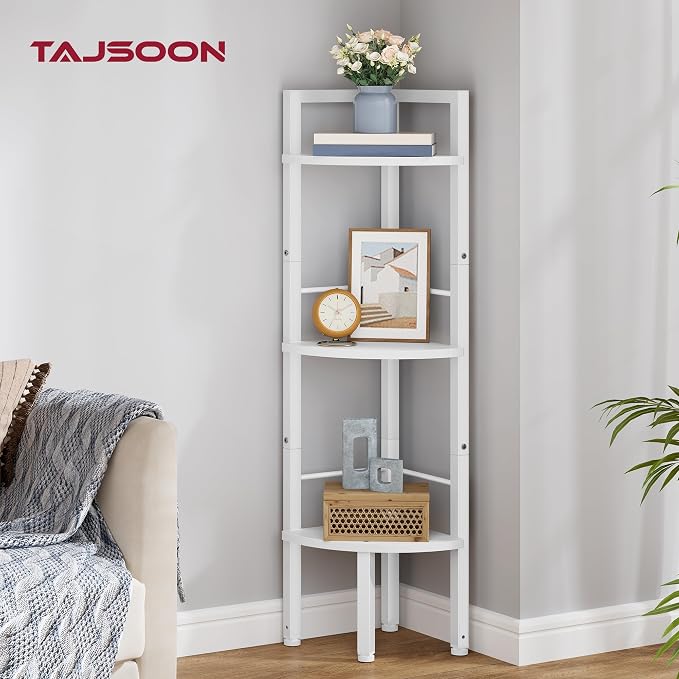 Tajsoon Small Corner Shelf Stand 3 Tier 39.5" - Image 6