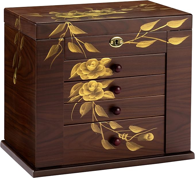 Wooden jewelry case Jewelry Box by WelcometotheXloverise