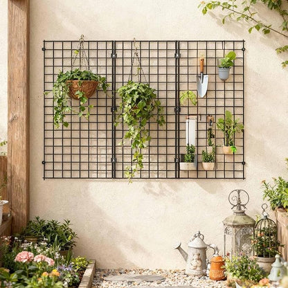 2' x 6' Black Gridwall Panels, Commercial & Home Wall Grid Display - Image 6