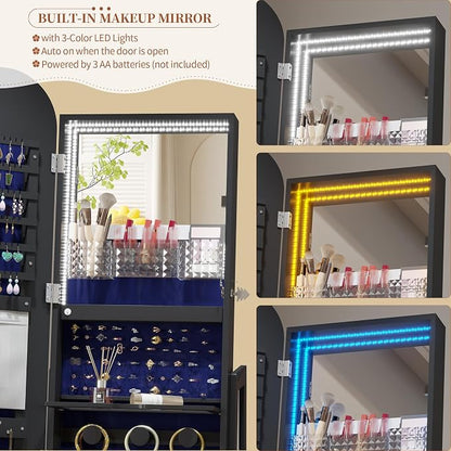61" Full Length Mirror Jewelry Cabinet - Image 7
