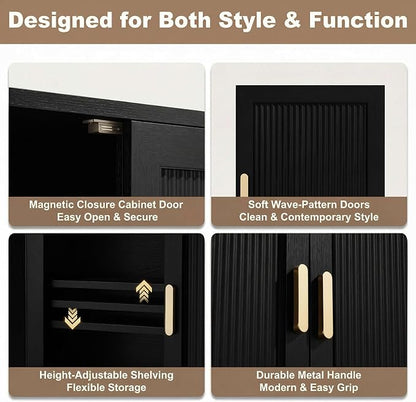 INNOD Bathroom Storage Cabinet, Over The Toilet Storage Cabinet, Medicine - Image 4