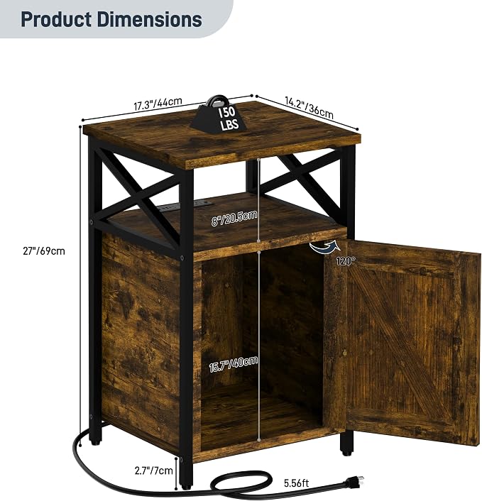 Wooden Nightstands Set of 2 - Image 3