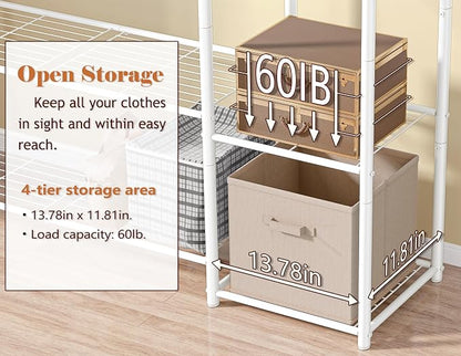 Wardrobe Closet, Portable Clothes Rack - Image 5