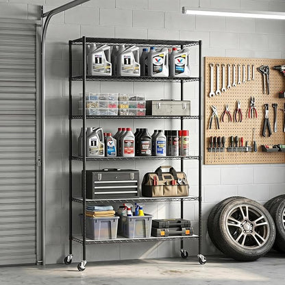 BestOffice | 6-Tier Wire Storage Shelves - Image 2