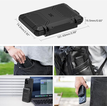 JJC Slim Memory Card Case for 8 SD 12 TF and 2 Nano SIM Cards, IP67 Waterproof - Image 6