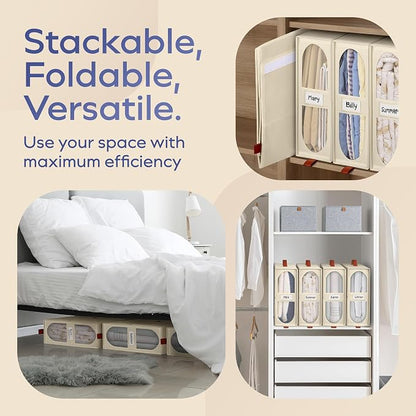 8x Bed Sheet Organizer Storage Boxes - Image 5