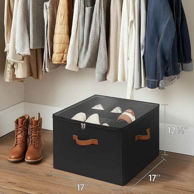 StorageWorks Shoe Organizer for Closet, Fits up to 16 Pairs, Shoe Cubby Storage - Image 6