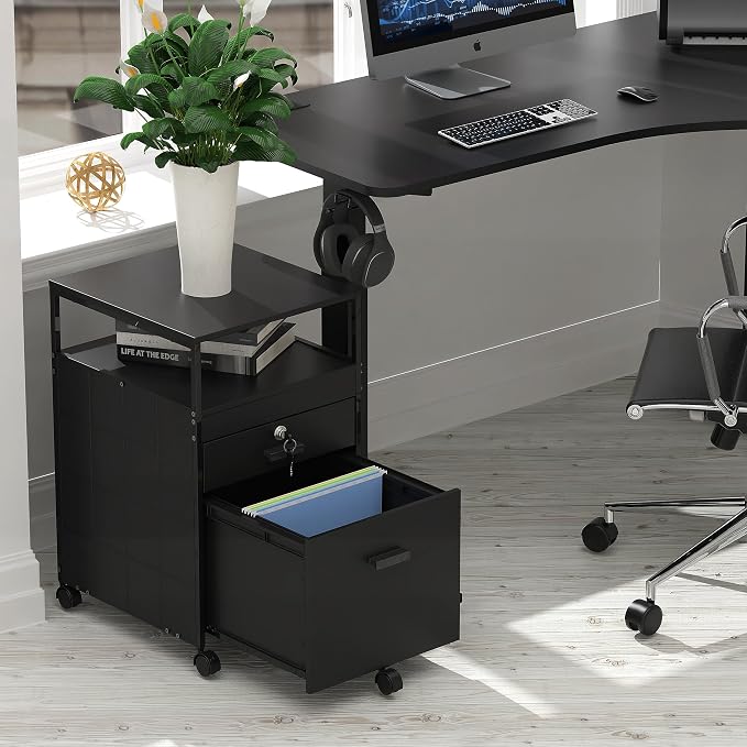 SHW Box File Rolling Mobile Cabinet - Image 4