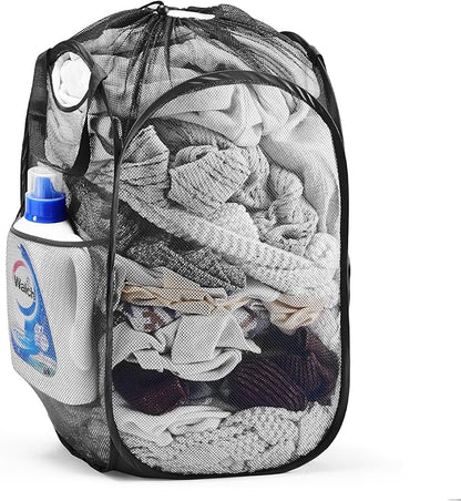TECHMILLY Collapsible Mesh Pop Up Laundry Hamper - Image 7