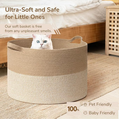 INDRESSME 115L Extra Large Woven Baskets - Image 5