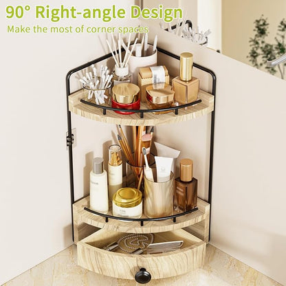 2-Tier Corner Bathroom Counter Organizer - Image 6