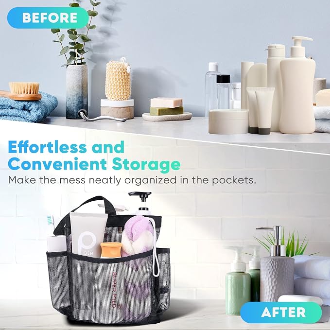 EUDELE Mesh Shower Caddy Portable - Image 7