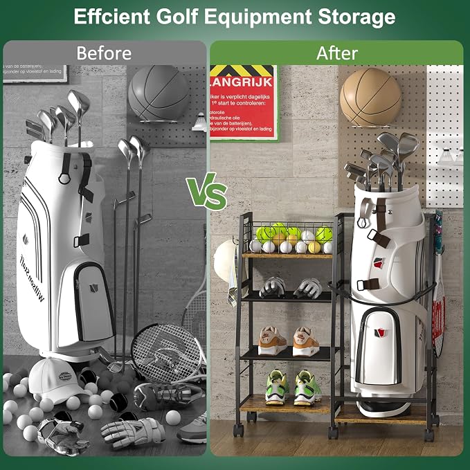 Golf Bag Garage Storage Rack - Image 3