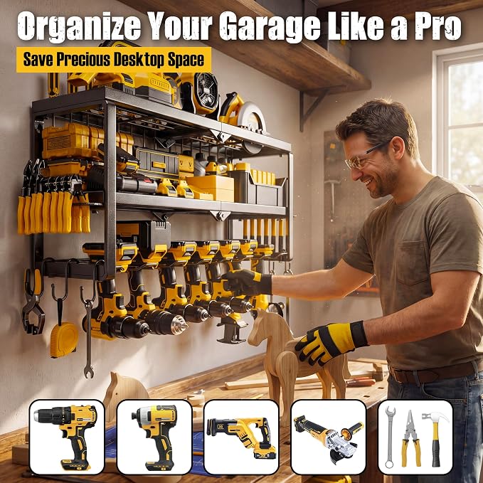 320lbs Power Tool Organizer Wall Mount - Image 2