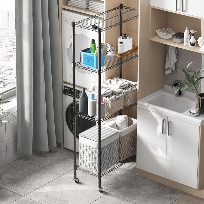 Homdox Heavy Duty 4-Tier Metal Shelving Unit - Image 5