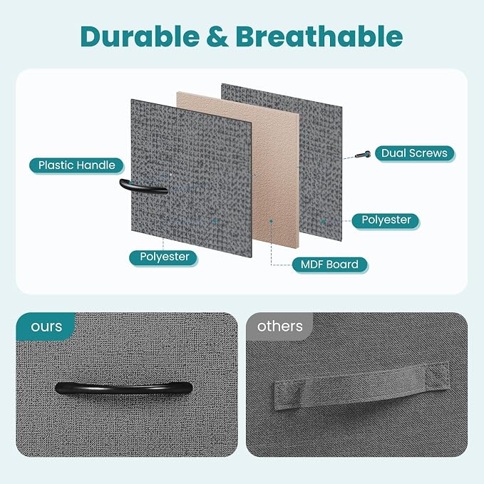 OLIXIS 7 Drawers Fabric Dresser - Image 6