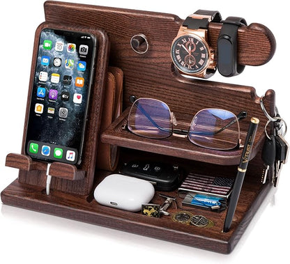 TESLYAR Wood Phone Docking Station by TESLYAR