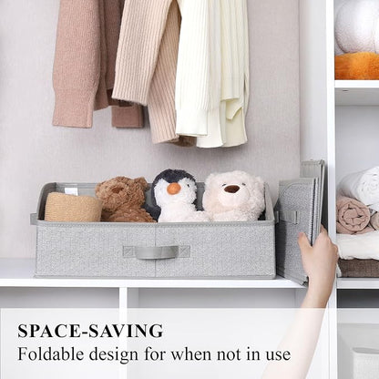 WUIKE Closet Organizers and Storage, Trapezoid Storage Bins, Fabric Closet Bins - Image 4