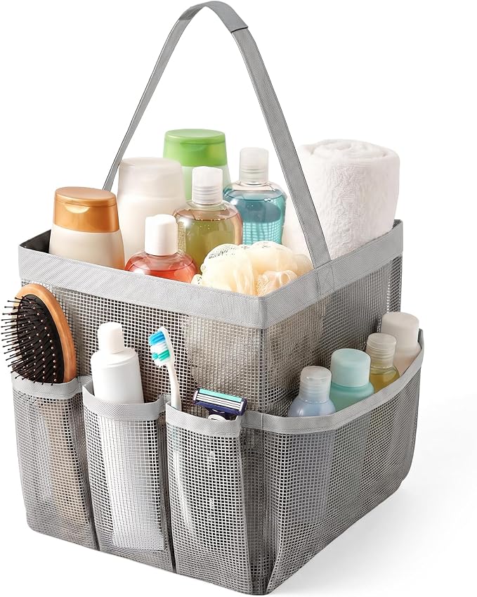 Mesh Shower Caddy, Portable Shower Caddy Bag by iRFKCIOW
