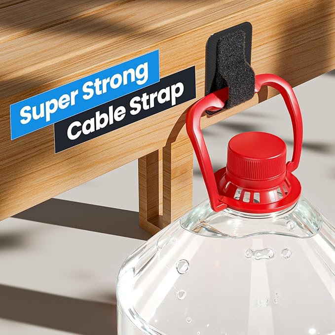 Cable Management Under Desk, 【Up to 15 Cord】【Enhanced Wire Holder】 Cord - Image 4