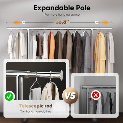 HOKEEPER Clothing Racks Heavy Duty Clothes Rack Adjustable Garment Rack - Image 5