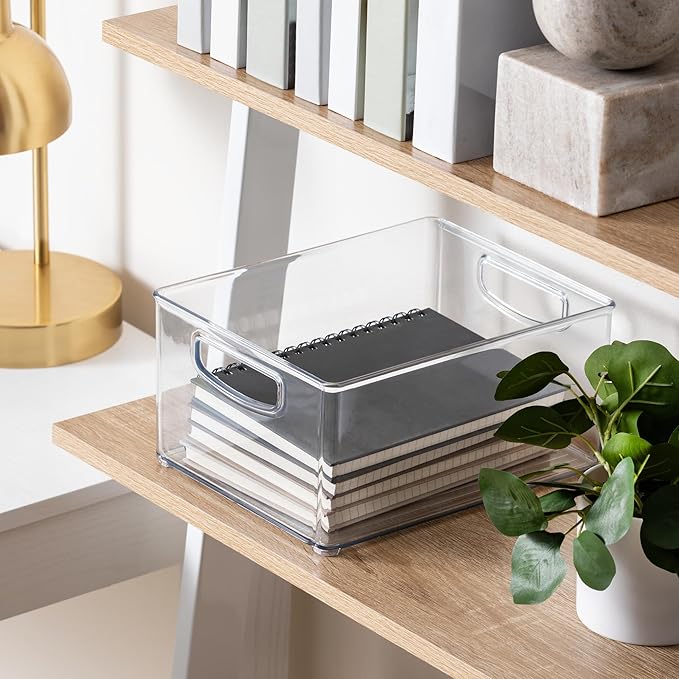 iDesign 4-Piece 50% Recycled Plastic Organizer Bin Set - Image 6
