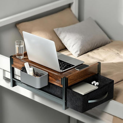Bedside Shelf for Dorm Room, 2 Tier On Bed Side Table Loft Shelf for Bunk Bed by BietrunPro