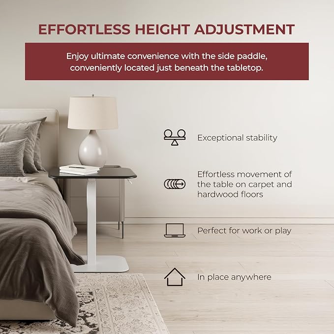 Ergohome™ ELEVANCE Table™ Height Adjustable Side Table - Image 5