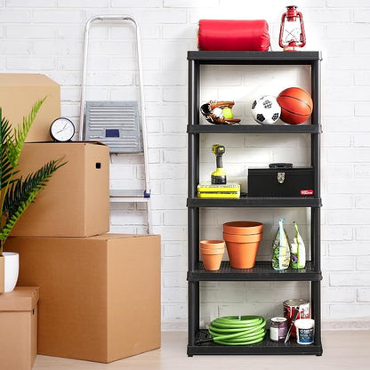 Gracious Living 5 Shelf Fixed Height Ventilated Medium Duty Storage Unit - Image 5