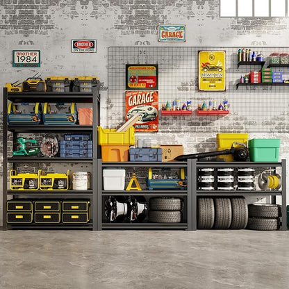 63''H Garage Shelving Heavy Duty, 1600LBS Storage Shelves, 5-Tier Adjustable - Image 7