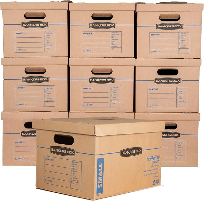 Bankers Box 10-Pack Small Classic Moving Boxes - Image 8
