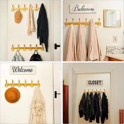 Dseap Coat Rack Wall Mount 2.0 Pro: 24” Long, 3X Tougher, Heavy Duty Stainless - Image 6