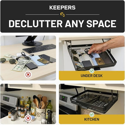 KEEPERS Anything Keeper — Compact 11x10in Under-Cabinet Slide-Out Drawer - Image 3