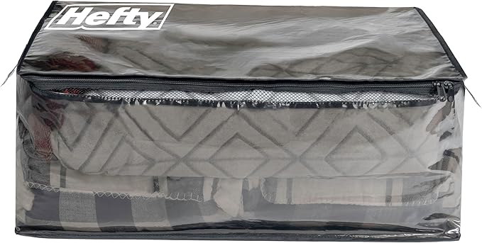 Hefty Storage Bags Extra Large Double Zipper Backpack, Heavy Duty Water - Image 4