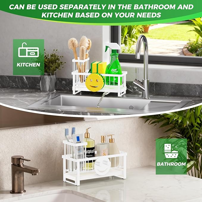 Sponge Holder for Kitchen Sink, Sink Caddy - Image 6