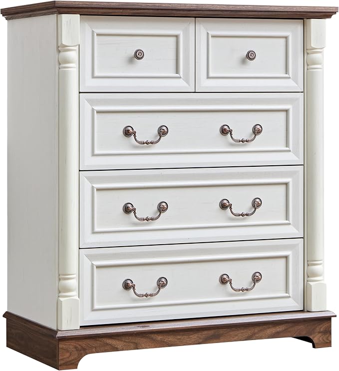 Farmhouse 5 Drawer Dresser by Unknown