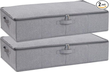 Under Bed Storage Containers, 23.6 x 11.8 x 5.9 Inch Collapsible Clothes by YheenLf